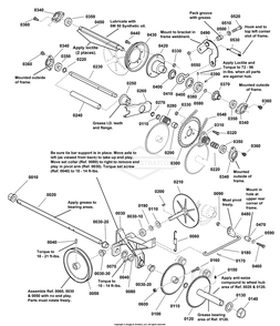 Traction Drive Group Diagram and Parts List for 1696159-00 (BP2132)(2012) Briggs and Stratton Snow Blower